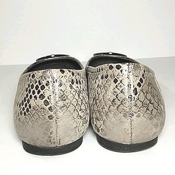 Tory Burch Reva Ballet Metallic Cobra - Picture 7 of 10